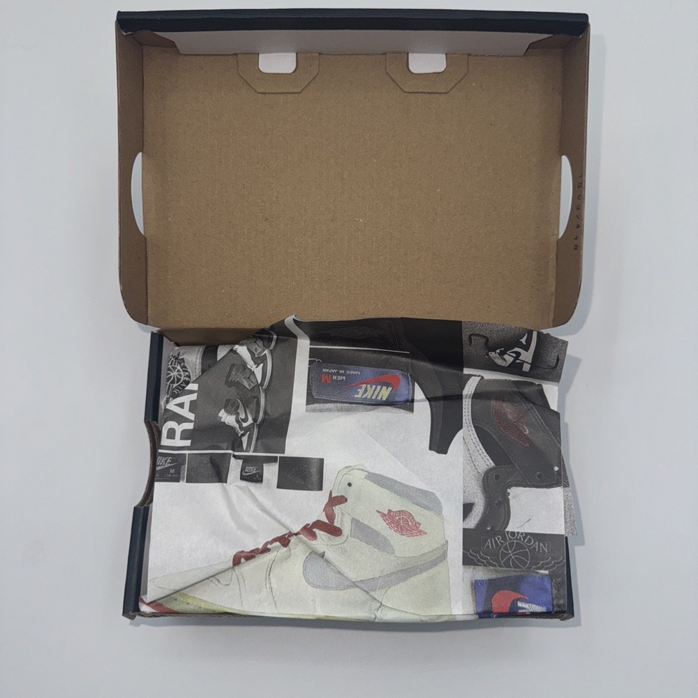 Jordan 1 Retro High OG Toddler Shoes Pale Ivory/Cinnabar New With Box Size 6c‎ - Picture 3 of 10